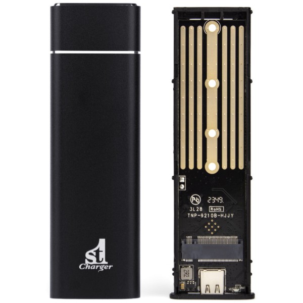 Фото - Внешний карман 1stCharger для M2 NVMe PCIe SSD Type C (M2E.01.NVME.Black)